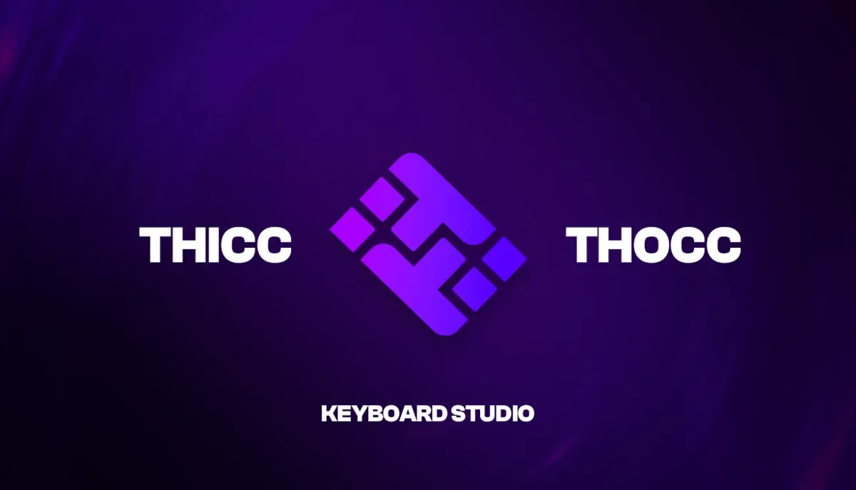 Markenlogo der Eigenentwicklung ThiccThocc Keyboard Studio